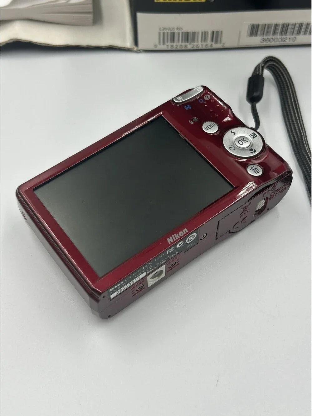Nikon COOLPIX L20 Red 10MP Digital Camera Bundle For Repair Or Parts